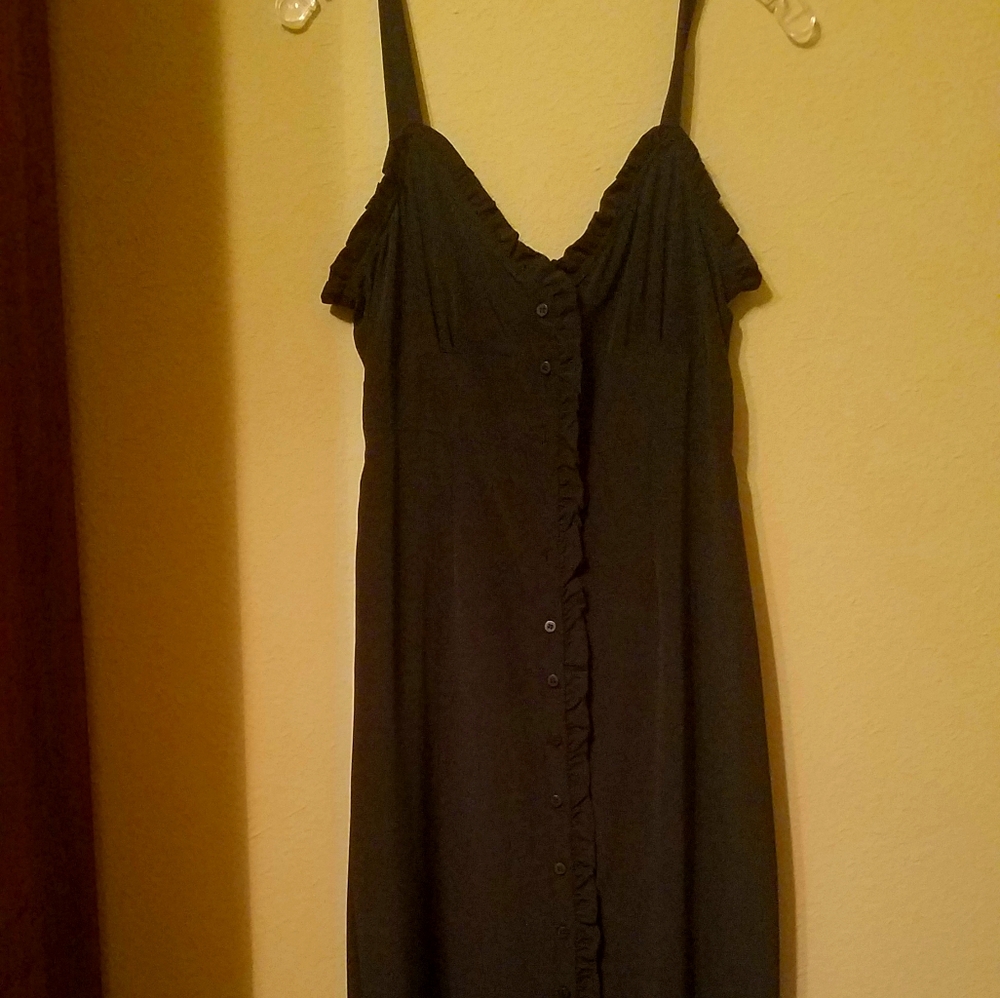 Black ruffled Top Shop dress